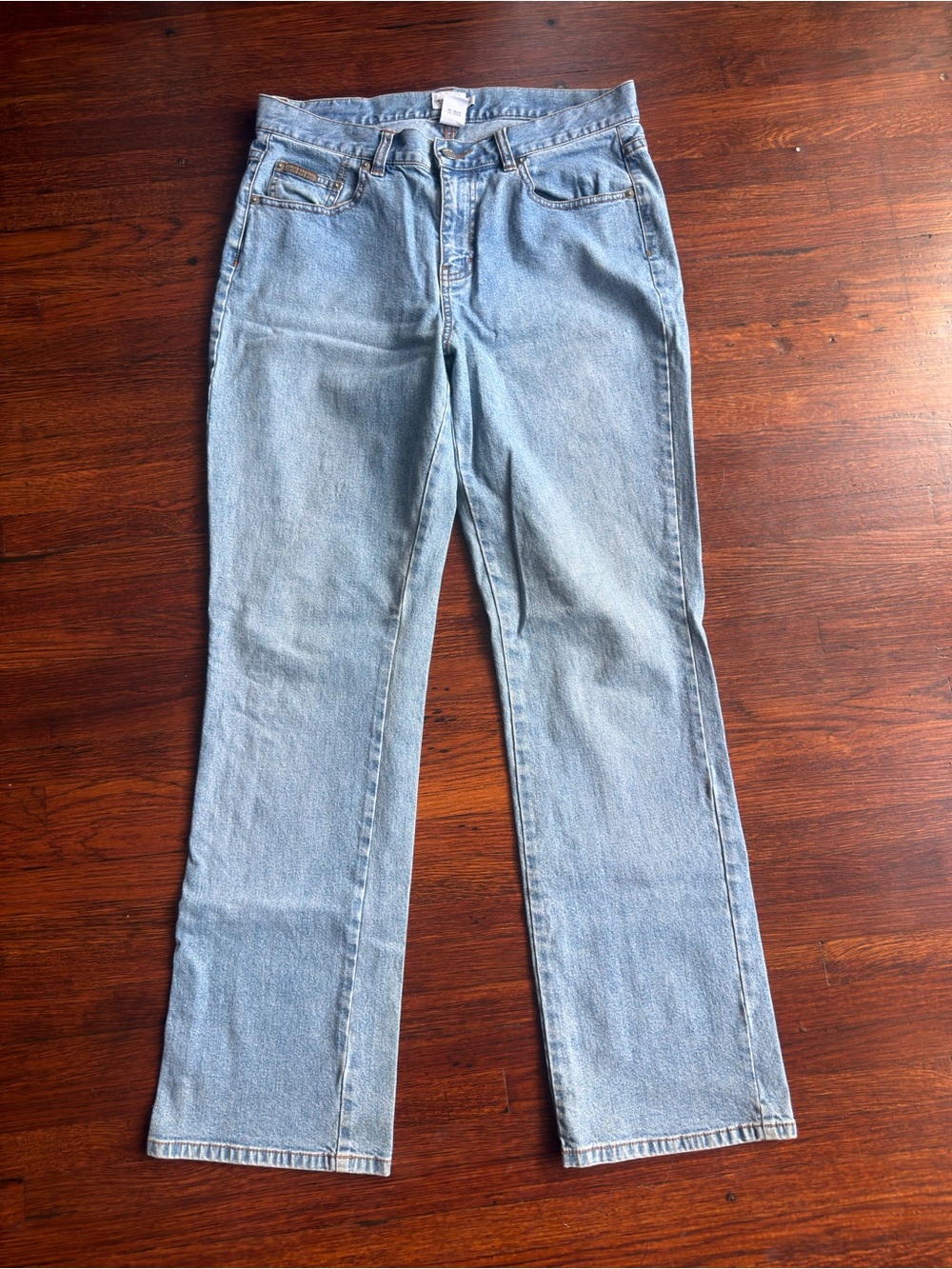 Calvin Klein Jeans Women's Light Blue Straight-Leg Jeans